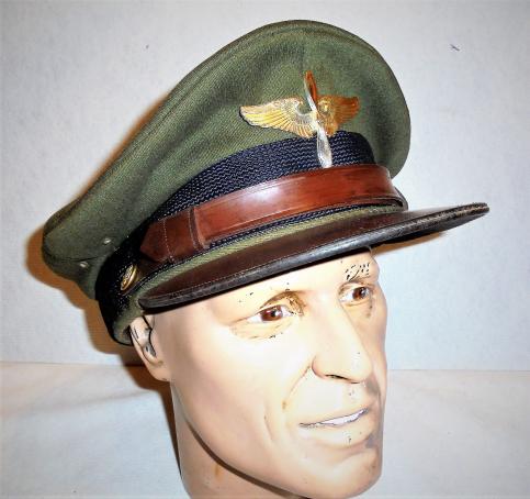 1941 Dated Cadet Visor Cap. Named.