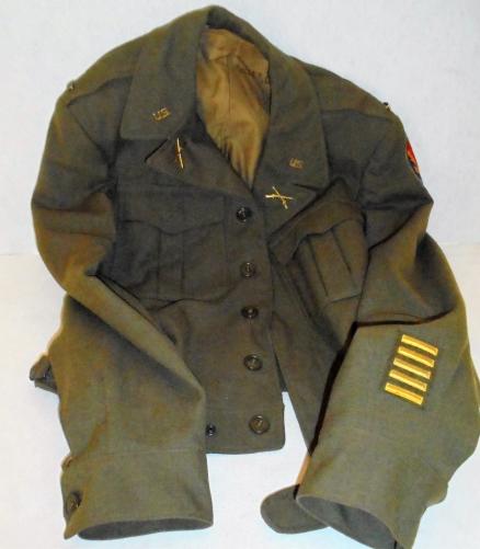 USA. WWII Ike Jacket & Trousers. WWII U.S. Army ETO Advance Base