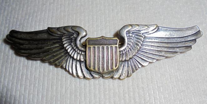 U.S. Army Air Force. Gemsco Pilots Wings. Full Size 3