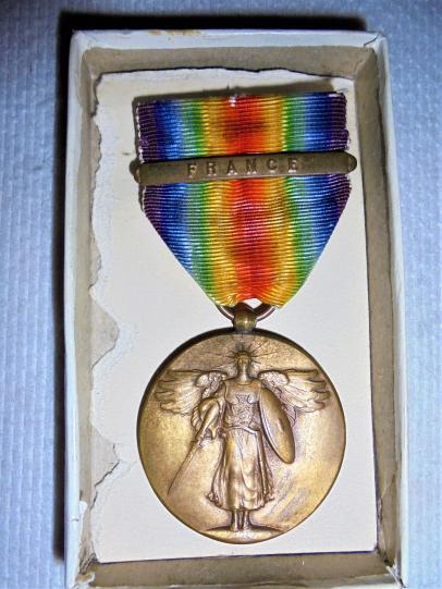 U.S. WWI, Boxed Victory medal