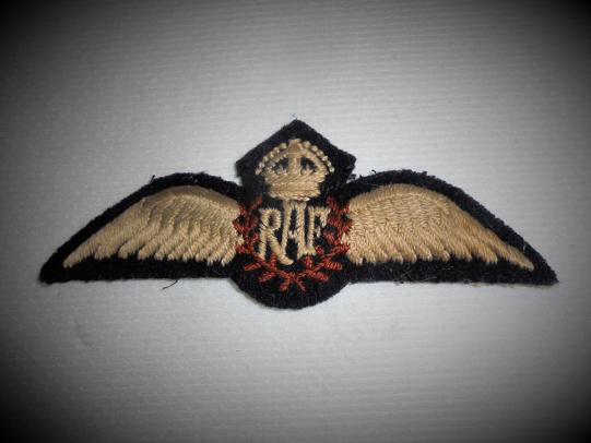 WWII R.A.F. Pilots padded wings