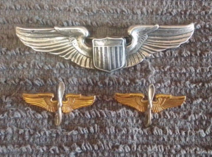 USAAF Pilots wings A.E. Co.